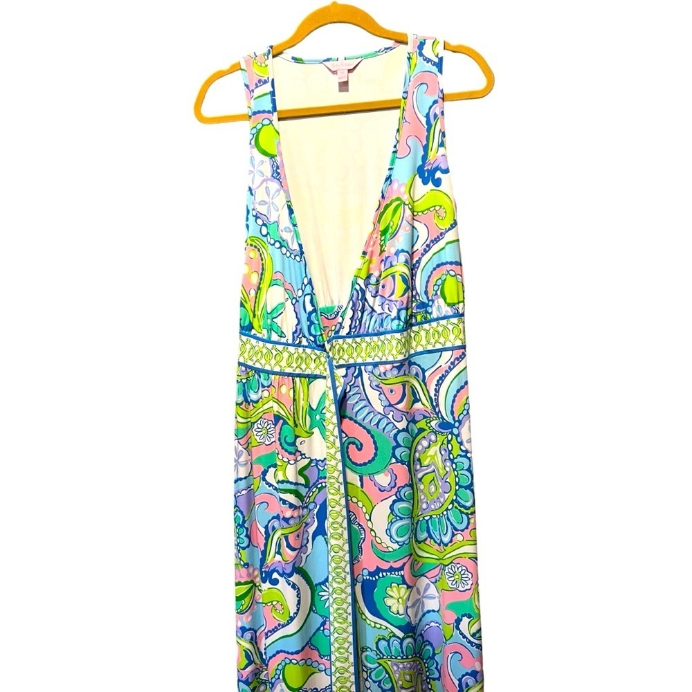 Lilly Pulitzer BELLINA Conch Republic SEASHELL Maxi Dress  SizeXS - Picture 8 of 14
